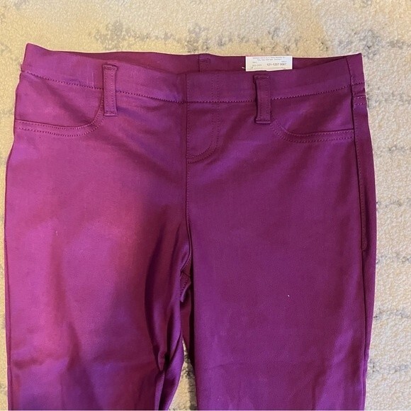 NWT MIXIT Damson Burgundy Back Pockets Denim Leggings Size Small - Picture 2 of 6